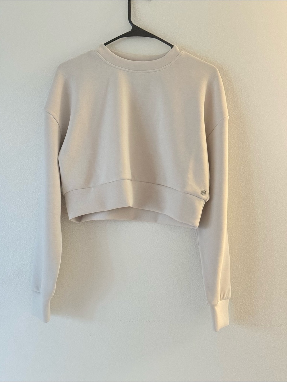 BuffBunny Cropped Crewneck Sweatshirt in Cream